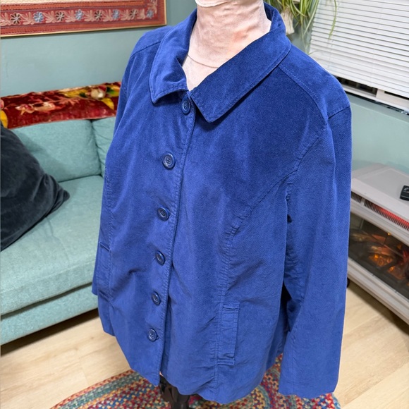 Denim & Company Blue Button-Up Jacket 3X - Picture 7 of 12